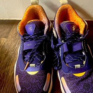 Donovan Mitchell basketball shoes.